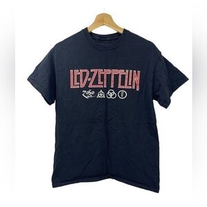 Led-Zeppelin Black‎ Short Sleeve Tee Shirt Size Medium